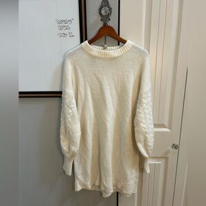Cozy Cream Sweater Dress